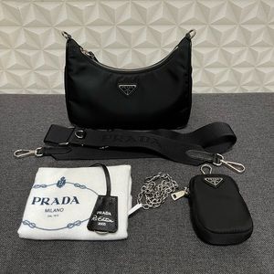 Authentic Prada Re-edition 2005 Re-nylon Black Bag